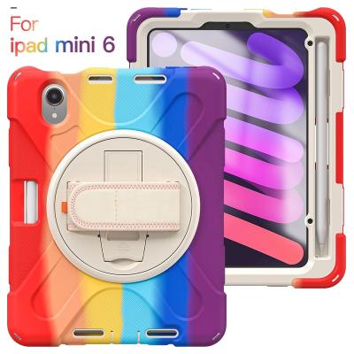 China High Protective Shockproof/Kickstand/Rotatable/Shockproof/Anti-scar Tablet Stand Rugged Case For iPad Mini Case 8.3