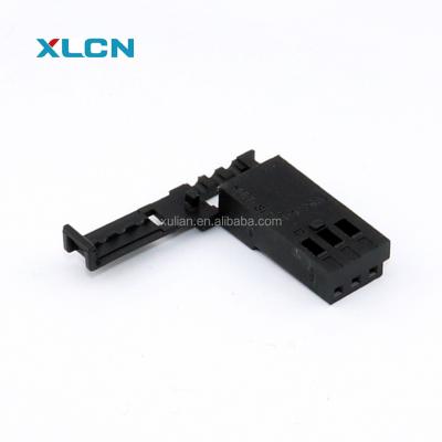 China 3pin Automotive Female Auto Connector 955445-1 Black Housing For Wire Harness for sale