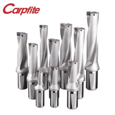 China Metal Work Tool Cnc Drilling Tools Indexable Carbide 3D U Drills With WCMX Inserts for sale