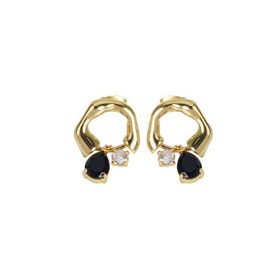 China Wholesale TRENDY Jewelry Fashion Earrings Korean Women Gold Plated Trendy Stud Earrings For Women for sale