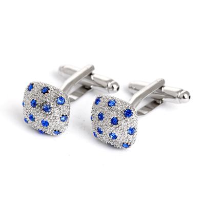 China Europe Fashion Rhinestone Cufflinks Diamond Crystal Cufflinks for sale