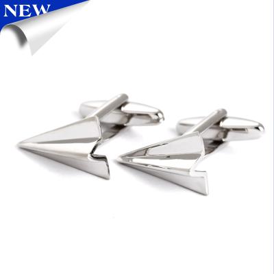 China Fashionable Loose Novelty Paper Plane Cufflinks Suit Men Shirt Cufflinks for sale