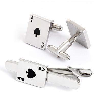 China Personalized ALLOY Cuff Links Cufflink Clips & Link Clip Sets Engraved A for sale