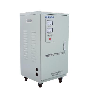 China Single Phase AC Voltage Stabilizer Regulator SVC SVC 20KVA 10KVA 30KVA Automatic Servo Motor TND Type for sale