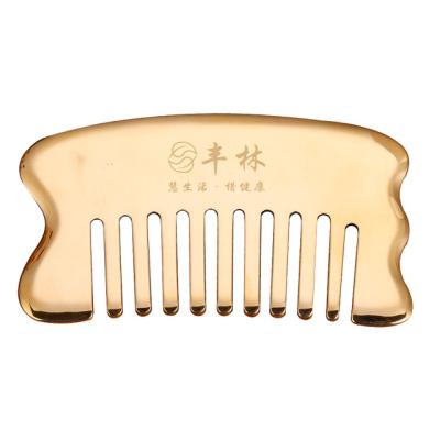 China Brass head guasha comb dredge the meridians of head guasha guasha massage tool for sale