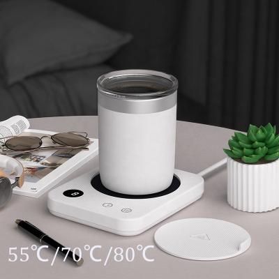 China Multifunctional ABS+Metal Heating Plate Coffee Mug Warmer Timing Digital Display Keep Temperature Portable Coffee Cup Warmer for sale