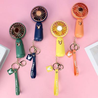 China Portable Electric Fan USB Rechargeable LED Min Pocket Fan Handheld Rechargeable Handheld Fan Travel Desktop Air Cooling Fan for sale