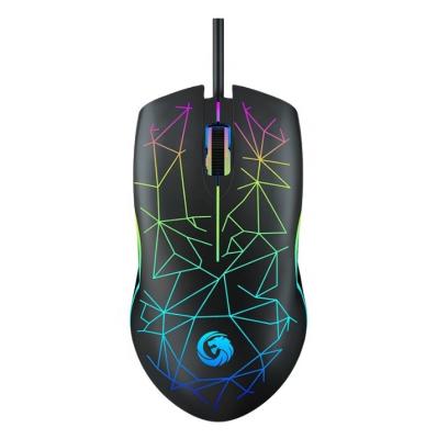 China Hot Selling OEM/ODM LOGO 2022 Ergonomic RGB Wired USB Portable Optical Gaming Mouse For Desktop Computer Notebook Laptop for sale