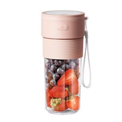 China Mini Blender Bottle 300ml Non-slip Portable Electric Juicer Machine Rechargeable USB Fruit Juicer Cup Blender for sale