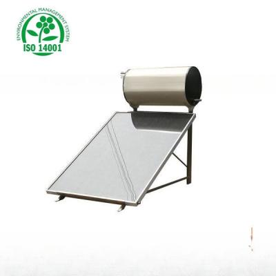 China 200L 150L 100L 250L 300L Blue Titanium Selective Coating Flat Plate Solar Water Heater for sale