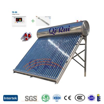 China Tipo compacto 100L 200L 300L Calentador de agua solar para balcón con tanque auxiliar opcional en venta