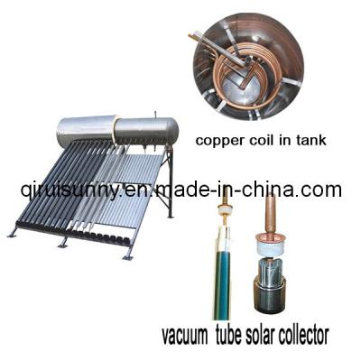 China 150L-360L tubo de vácuo de vidro aquecedor de água solar para banheiro tubo de calor de alta pressão à venda