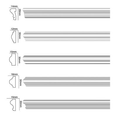 China Customized Standard Polyurethane Cornice Moulding for Building Material 2400*107*200mm for sale