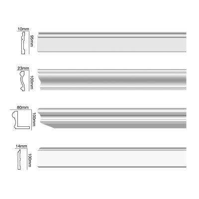 China Zilveren PU rokplank Basebord Moulding De perfecte oplossing voor uw ruimte Te koop