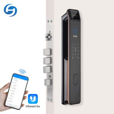 China App Huiyou DF9 App Huiyou DF9 Auto ID Password Fingerprint Wifi Remote Opening Apartment/Door Lock Office/Home Wifi Face Recognition for sale