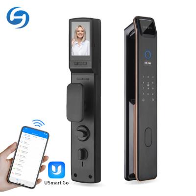 China OEM 3d Huiyou DF9 Office/Home Card Remote Password Password Smart Apartment APP/Face Recognition Camera Fingerprint Door Lock for sale