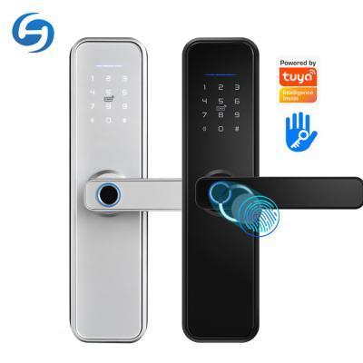 China Huiyou security Huiyou office/home office/home door knob door handle knob electronic keyless fingerprint deadbolt numeric keypad apartment/cylinder ttlock smart digital door lock for sale