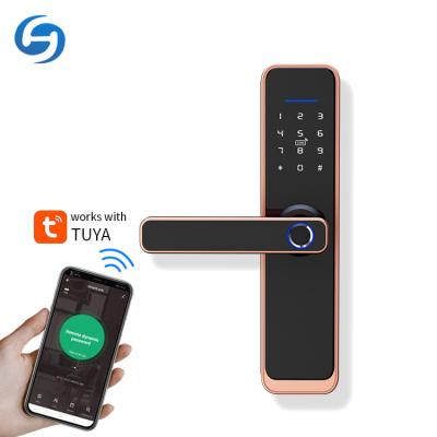 China Huiyou X2 Home Office/Home Bedroom Door Lock TTlock APP Digital Fingerprint Keyless Control Apartment Tuya Lock Smart Lock for sale