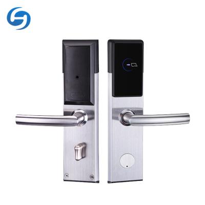 China Office/Hotel Huiyou E300 High Security Hotel Management System Apartment/User Card Manage Door To Handle Smart Locks for sale