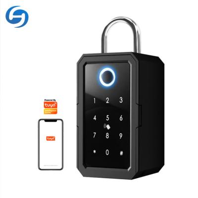 China Outdoor Waterproof Zinc Alloy Biometric Fingerprint Home Apartment/Huiyou K3 Tuya Smart Office Key Box/Safe Home For Key for sale