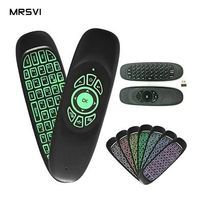 China Android TV Box Source Maker 2.4G Mini Air Mouse Keyboard Remote Control C120 Air Mouse For Android TV Box for sale