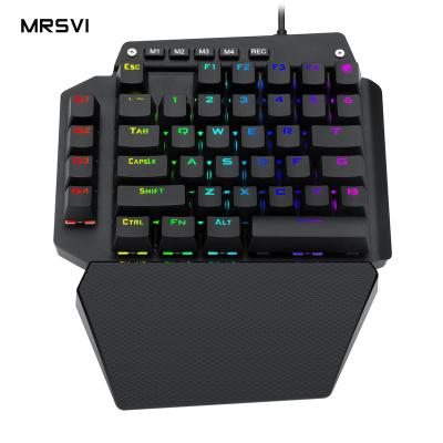 China Outemu Plug and Play Mechanical Switch Full Key One-hand K700 Gaming Keyboard RGB LED Backlight Macro Sets 44 Key Mechanical Gaming Keyboard for sale