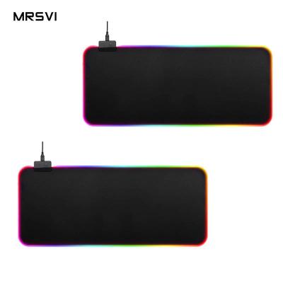 China Non-slip USB Charger LED Hub RGB RGB Gaming Mouse Pad Large Low Price Desktop Mouse Pad White Rubber Mouse Pad for sale