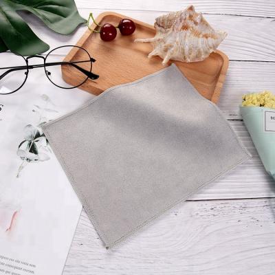 China Custom Printing Personalized Cleaning Cloth Stocked Logo Screen Eyeglasses Glasses Lenses Cleaning Cloth Jewelry for sale