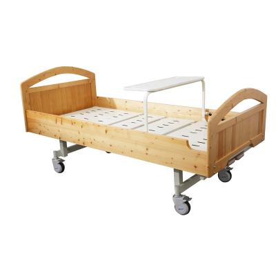 China Full Functhion Wooden Electric Crank Electric Home Care Bed 1or 2 Bed Headboard 1or 2 Home Care Electric Hospital Bed for sale