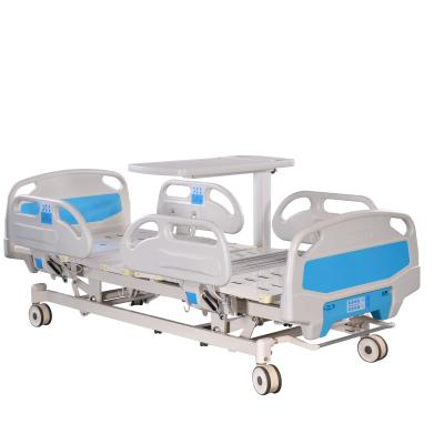 China Hospital Bed ICU Ward Room 5 Function Hospital Bed Electric Electronic Medical Bed For Patient Side Rail Outdoor for sale