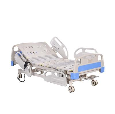 China Hospital Bed ABS Main Board Manual Triple Function Hospital Bed for Clinic and Hospital Furniture Metal Cama Clinica Medical Bed for sale