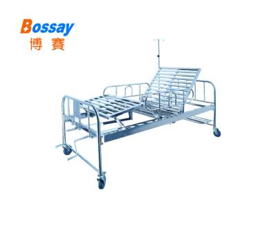 China BS-728B Hospital Chamber 2 Cranks Manual Hospital Bed Nursing Beds for sale