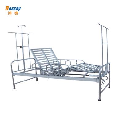 China BS-828D Hospital Chamber 2 Cranks Manual Hospital Bed Nursing Beds for sale