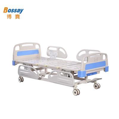 China BS-828D Multifunction Hospital Room ABS Nursing 2 Crank Manual Hospital Bed Price for sale