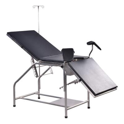 China Gynecological examination bed/hospital stainless steel medical foldable disassembly delivery table gynecological bed for sale