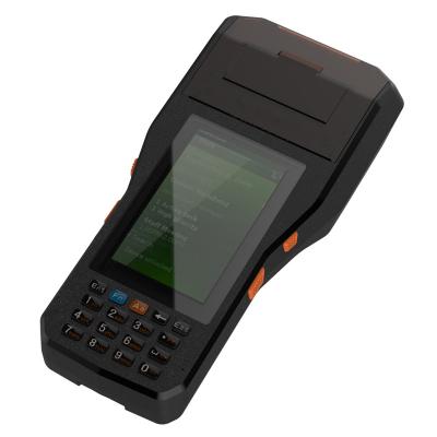 China Hot sales 4G rugged handheld computer pda handheld wireless terminal with 80mm thermal printer for sale