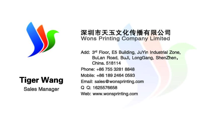 Verified China supplier - Wons Printing Company Limited