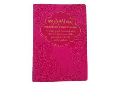 China On Demand Self Publishing Printing For PU Cover Note Book Embossing Finishing for sale