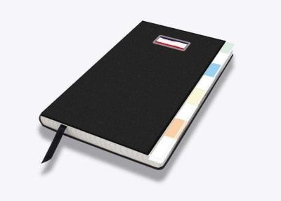 China PU Gift Notebook Printing Services With Steel Logo Decoraton CMYK Full Color for sale