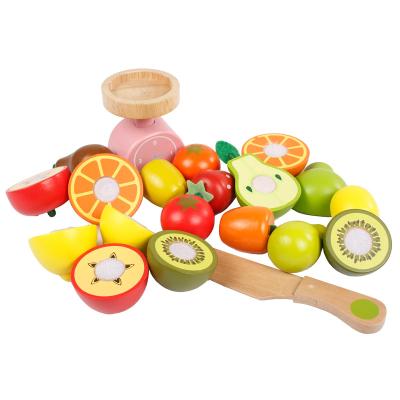 China Educational Education Kindergarten Pretend Fruit To Stand Vending Wooden Fruit Toys Fruit Store Toys For Children for sale