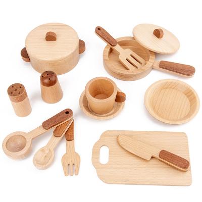 China Wooden Kitchen Play Set Toy Wooden Children For Girls Popular Top Picture Packing Box Pcs Color Baking for sale