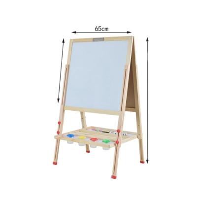 China STEAM Wooden Kindergarten Educational Wooden Toys Kids Learning Art Adjustable Wooden Easel zu verkaufen