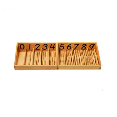 China Teaching Learning Montessori Material Numbered Spindle Toy Box with 45 Axes Instrument Teaching Aids Kids Educational Math Toys for sale