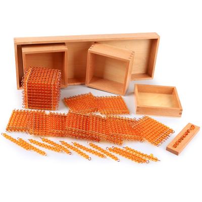 China Teaching Learning Games from Toy Factory Kids Montessori Teaching Toy Mathematical Introduction to Decimal Quantity with Trays for Kindergarten zu verkaufen