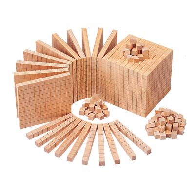 China Teaching Learning Toy Baby Toys Montessori Wooden Style Toy Volume Box With Educational Cubes and Type of Wooden Base Ten Block Set zu verkaufen