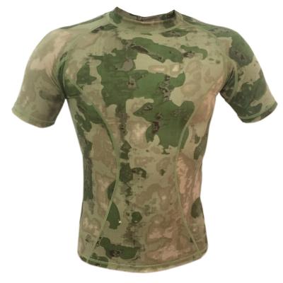 China Breathable Outdoor Short Sleeve Anti-Static Camouflage Mountaineering Quick-Drying Tactical T-Shirt for sale