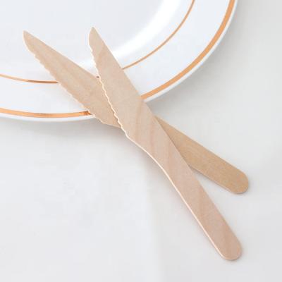 China Wholesale Eco - Friendly Disposable Wooden Dinner Knife for sale