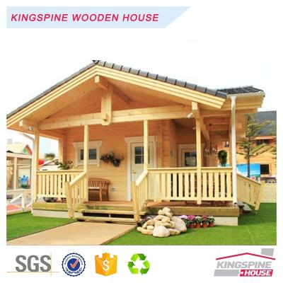 China Parking lot prefab log cabin 80 square meters wooden house in Greece for sale