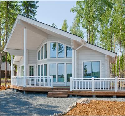 China beautiful prefab wooden house KPL-016 for sale