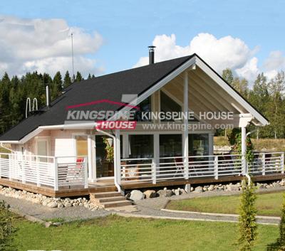 China modern prefab wooden house for sale KPL-069 for sale